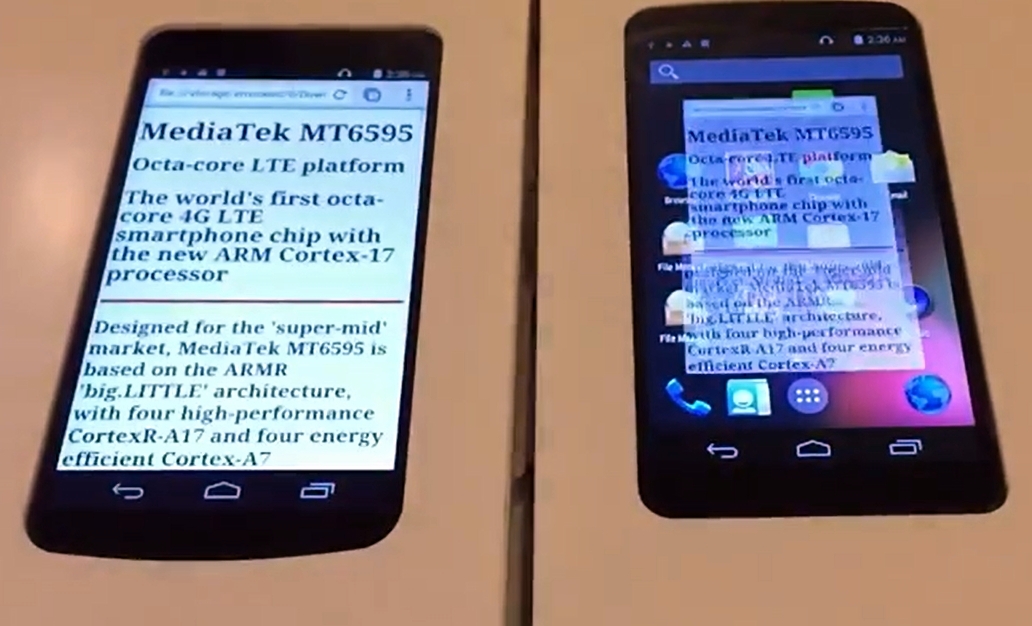 A conventional 60Hz display panel (right) being compared to a 120Hz panel (left) A conventional 60Hz display panel (right) being compared to a 120Hz panel (left)